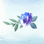 purple tulip watercolor image placeholder testimonial